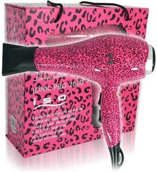 ISO Professional Iconic PRO 2000 Fohn Roze Leopard bol