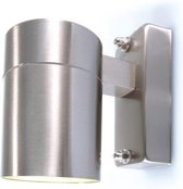 Zoomoi Zilly "Down" - Buiten wandlamp - buitenverlichting - wandverlichting - Gu10 - geschikt voor led  - RVS - zilver
