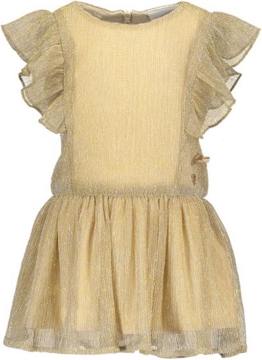 Deuk Handel herfst Goud kleurige jurk van Le chic | bol.com