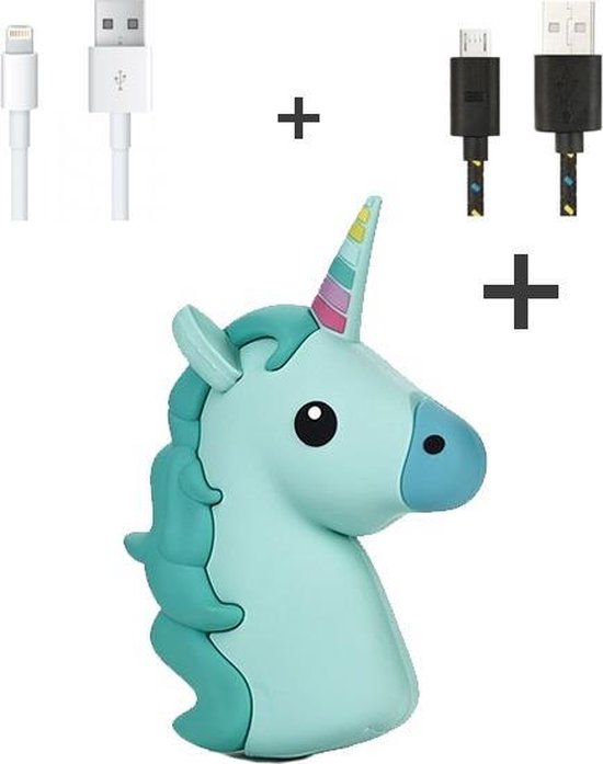 Powerbank 2800 mAh Eenhoorn Unicorn Emoji Power Bank met Gratis Hoge  Kwaliteit... | bol.com