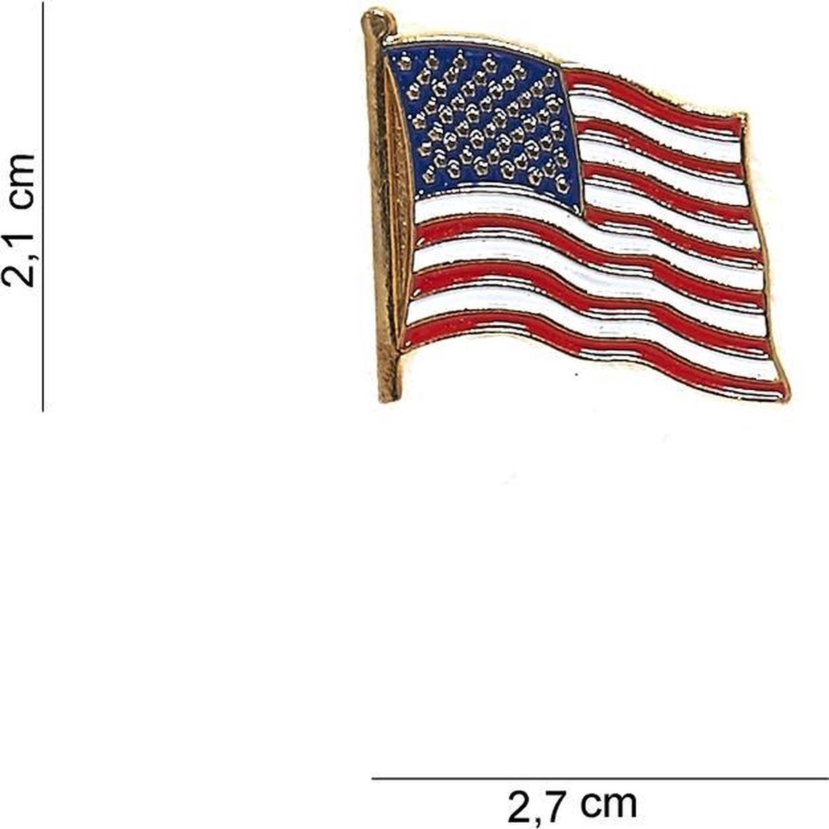 Afbeelding van product Fostex  Embleem USA vlag van metaal met pin