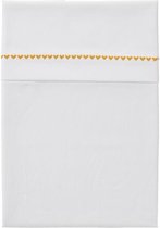 Cottonbaby ledikantlaken hartje goldyellow