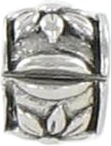 Quiges - 925 - Zilveren - Bedels -Sterling zilver - Beads - Bloem Stopper Kraal Charm - Geschikt – voor - alle bekende merken - Armband Z310