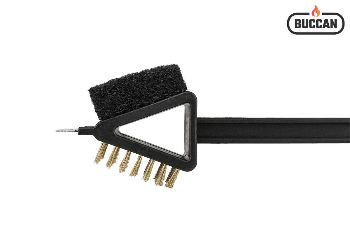 Buccan 3-in-1 Barbecue Brush - Black