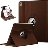 Hoes geschikt voor iPad Pro 2018 11 inch - 360 Graden Draaibaar Book Case Cover Leer - Hoesje van iCall - Bruin