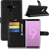 Samsung Galaxy Note 9 - Flip hoes, cover, case - PU Leder - TPU - Zwart