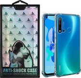 Backcover Anti-Shock TPU + PC voor Huawei P20 Lite 2019 Transparant