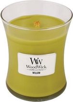 Woodwick Hourglass Medium Geurkaars - Willow