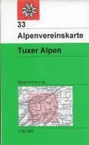 DAV Alpenvereinskarte 33 Tuxer Alpen 1 : 50 000 Wegmarkierung