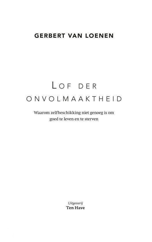 Lof der onvolmaaktheid