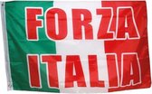 Italiaanse vlag met Forza Italia