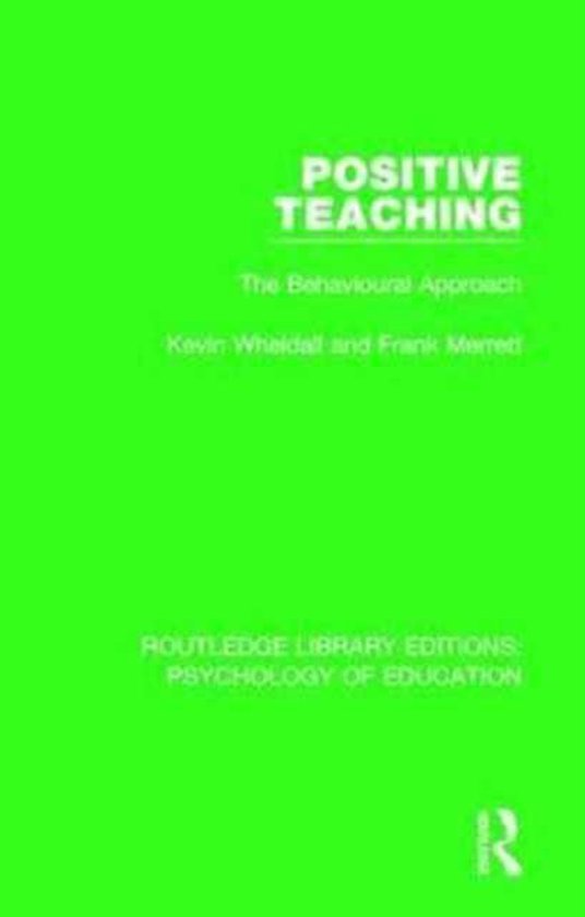 Routledge Library Editions: Psychology of Education- Positiv ... - cover