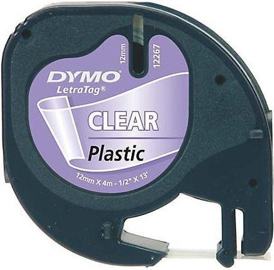 DYMO 12mm LetraTAG Plastic tape labelprintertape Bestel nu!
