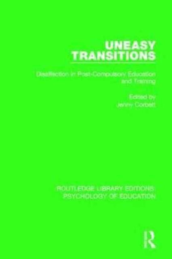 Routledge Library Editions: Psychology of Education- Uneasy  ... - cover