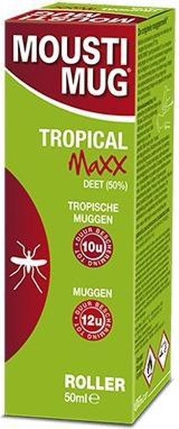 Moustimug Tropical Maxx 50% Deet Roller 50ml