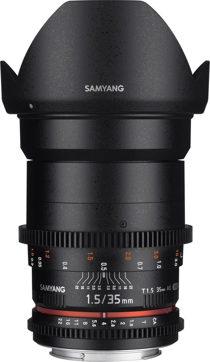 Samyang 35mm T1.5 Vdslr As Umc II - Prime lens - geschikt voor Sony Systeemcamera