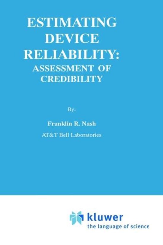 Estimating Device Reliability - cover