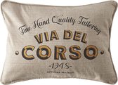 Rivièra Maison Via Del Corso 1948 Pillow Cover - Sierkussehoes - 30x40cm - Beige