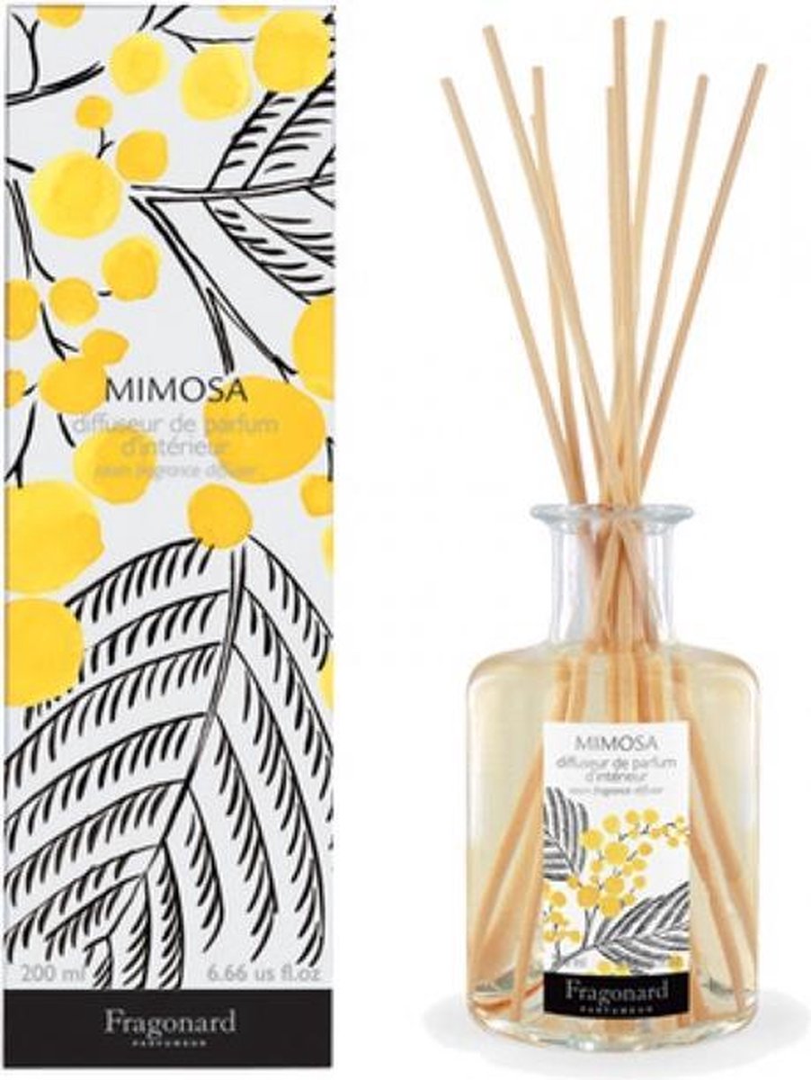 Fragonard Home Fragrance Mimosa Room Diffuser & 10 Sticks
