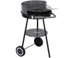 Master Grill MG912 - Ronde Houtskoolbarbecue - 40cm - Mobiel - Reguleerbaar Rooster