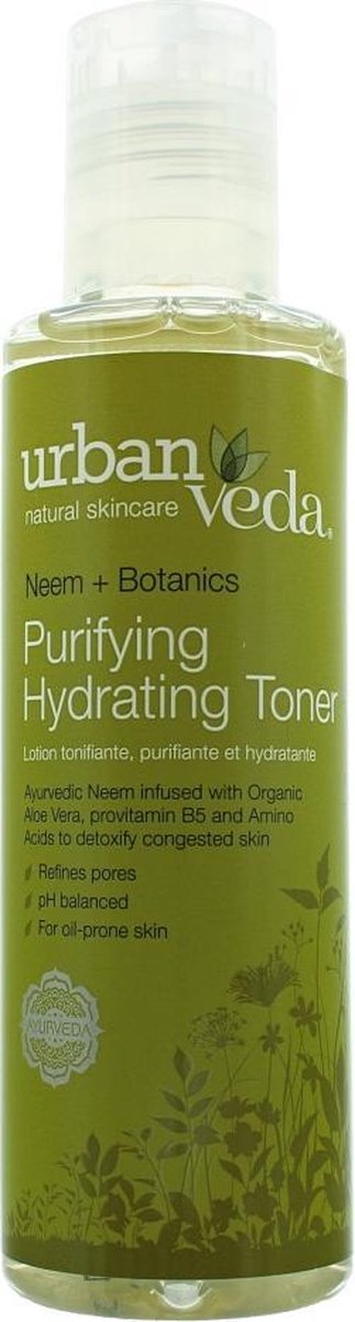 Urban Veda Purifying Toner - Ayurveda - Natuurlijk - Verzorgend - Vegan - Dierproefvrij - Vrij van parabenen