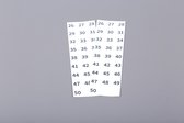Sticker numbers for ESD Plastic tray 2x 26-50
