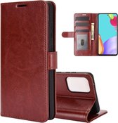 Samsung Galaxy A52 / A52s hoesje - MobyDefend Wallet Book Case (Sluiting Achterkant) - Bruin - GSM Hoesje - Telefoonhoesje Geschikt Voor: Samsung Galaxy A52 / Galaxy A52s