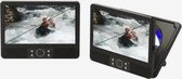 Difrnce 9 inch Portable DVD Twinset (1 dvd Speler + Extra scherm) + USB/SD Ingang + Auto Accessoires Zwart