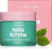 I Dew Care Yoga Kitten Balancing Clay Mask 75ml - K Beauty New 2022 - Gluten Free - Vegan - Cruelty Free Beauty - Eucalyptus - Kaolin - Heartleaf Extract