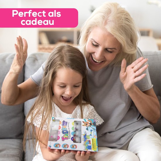 CREACOL Tie Dye Kit – 8 Kleuren 120 ml – Tie Dye Set – Knutselen Meisjes - 36+ Projecten
