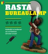 Wiet accesoires rastafari lamp – grappige reggae rasta weed accessoires lamp decoratie 33 cm hoog 1,5 m. snoer inclusief schakelaar | GerichteKeuze