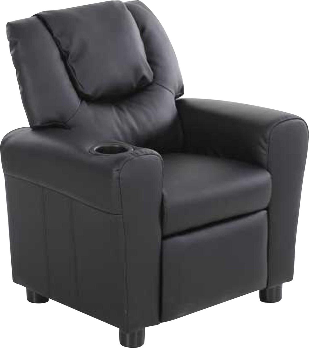 Zwarte Relaxfauteuil Voor Kinderen Rex - Geschikt Voor 3 Jaar En Ouder