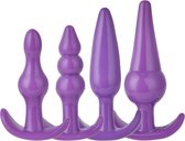 Plug It - Anal silicone buttplug set - Buttplugs anaal voor mannen - Paars