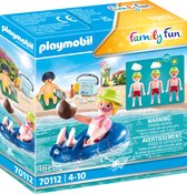 PLAYMOBIL Family Fun Badgast met zwembanden - 70112