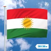 Vlag Koerdistan 200x300cm
