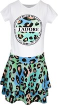 Babes & Binkies Setje Jadore Kids Wit, Blauw, Groen - Maat 110/116