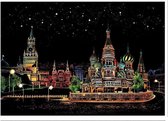 3 Scratch Arts  - 410 x 285 mm - 3 Kras tekeningen ( Singapore-Moscow-Amusement Park )
