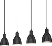 Hanglamp 4 delig modern industrieel Dimbaar | Woonkamer - Slaapkamer - Keuken - Eetkamer -  Ijzer -  E27 - Led - Landelijk - Modern - Keukentafel
