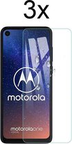 Motorola One Vision Screenprotector - Beschermglas Motorola One Vision Screen Protector Glas - 3 stuks