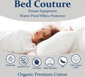 Bed Couture Hoogwaardige ORGANIC Kussenbeschermer 50 x 70 cm 100% waterdicht met PU Laag