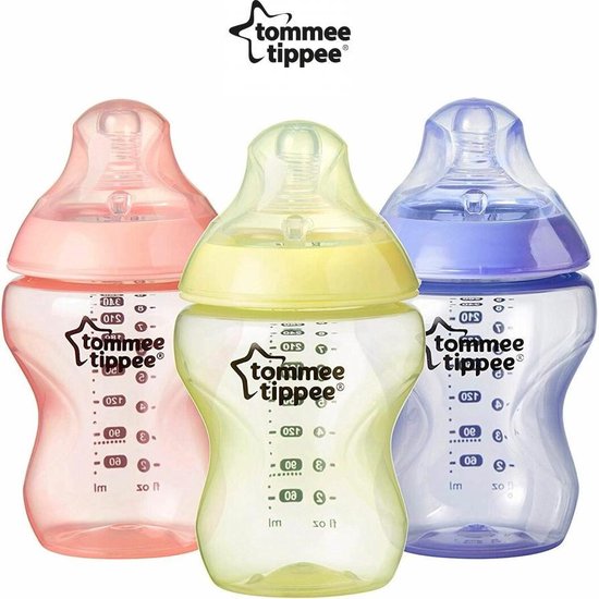 Tommee Tippee Closer to Nature Babyfles Color My World Hawaii 260ml - 3 Stuks