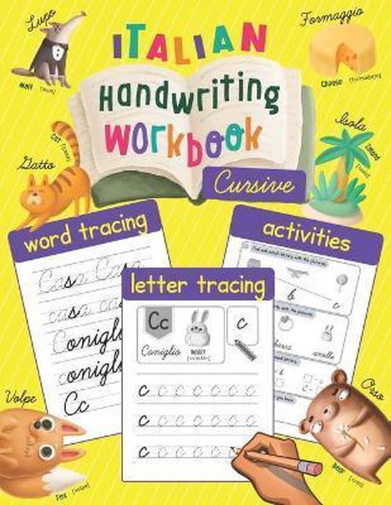Italian Handwriting Workbook 9798674956204 Chatty Parrot Boeken
