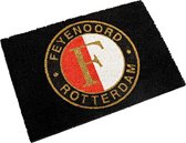 Feyenoord Deurmat Logo, zwart