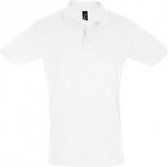 SOLS Heren Perfect Pique Korte Mouw Poloshirt (Wit)