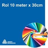 10 meter Avery snijfolie kleur 521 Intense Blue Gloss voor Silhouette Cameo, brother en andere 30cm snij plotters