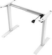 Zit-sta bureau frame – Elektrisch verstelbaar – 1-motorig – Kleur: wit