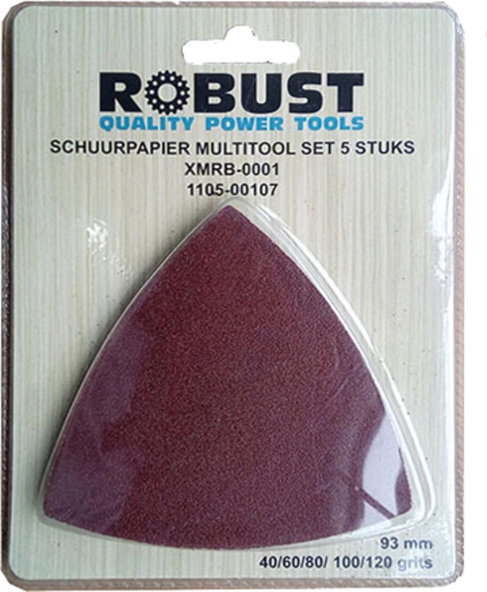 Schuurpapier Multitool Robust XMRB-0001 Set 5 Stuks
