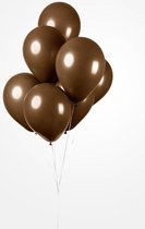 25 Ballonnen Bruin, 30 cm ,100% biologisch afbreekbare Ballonnen,  Helium geschikt, Verjaardag, Feest, Voetbal, Pasen