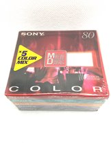 Sony MiniDisc 80min 5pack Color mix Shock