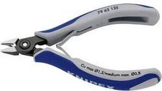 KNIPEX Precisie elektronica-zijsnijtang met meer-componenten greep 125 mm, 79 42 125